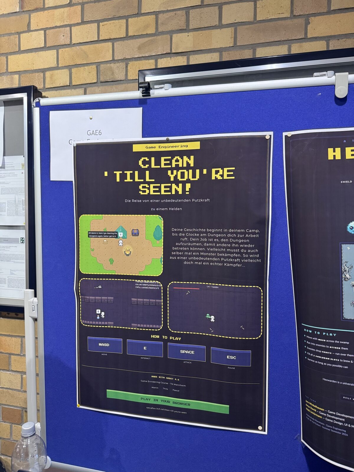 The poster for Clean &rsquo;till you&rsquo;re seen! — from an insignificant cleaner to a hero.